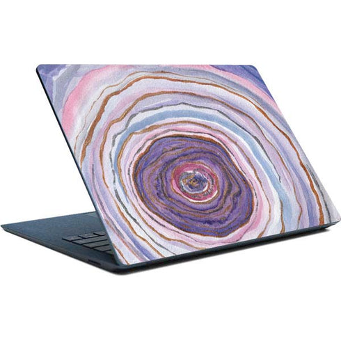 Lilac Watercolor Geode Surface Laptop Skin